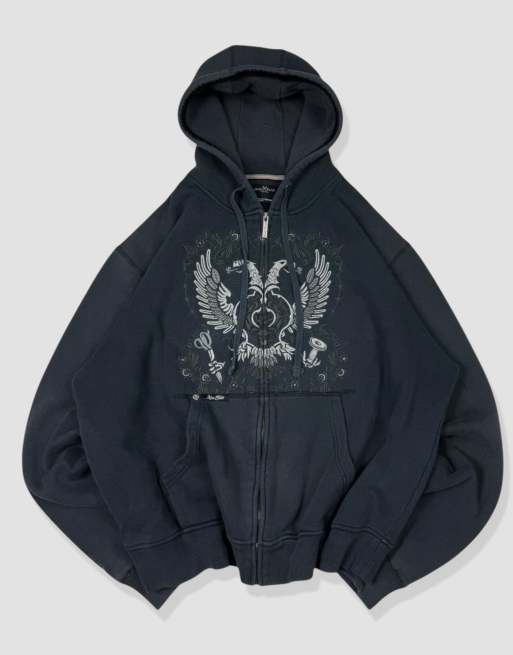 Vintage Size M Marc Ecko Y2K Hoodie in Black