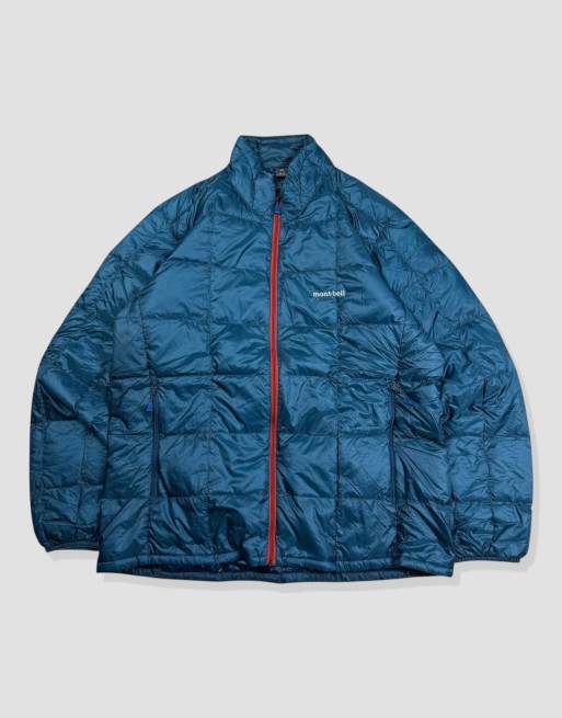 Vintage size M Montbell puffer jacket in blue, 1 of 4