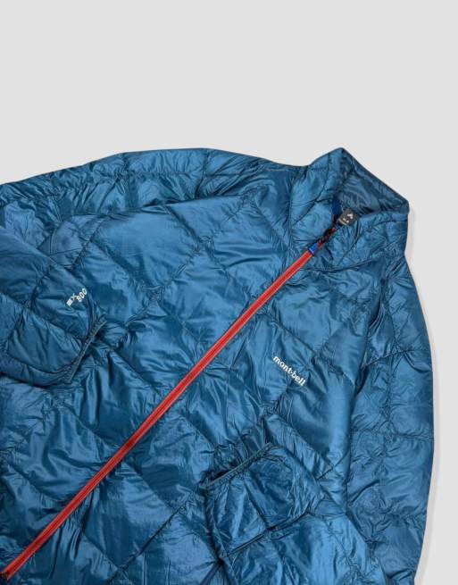 Vintage size M Montbell puffer jacket in blue, 3 of 4