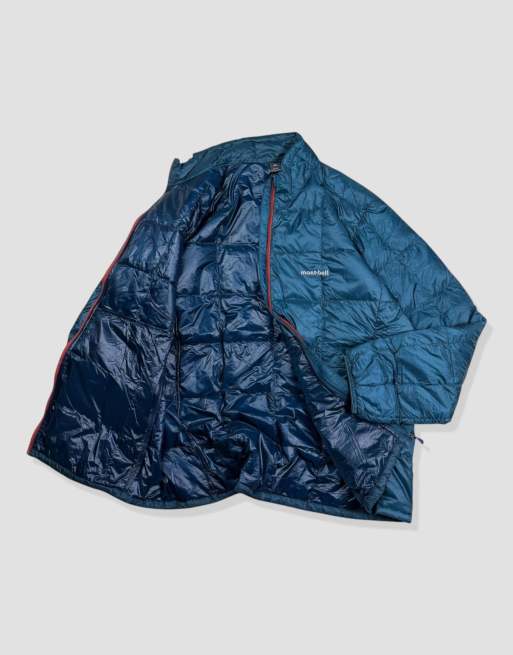 Vintage size M Montbell puffer jacket in blue, 4 of 4