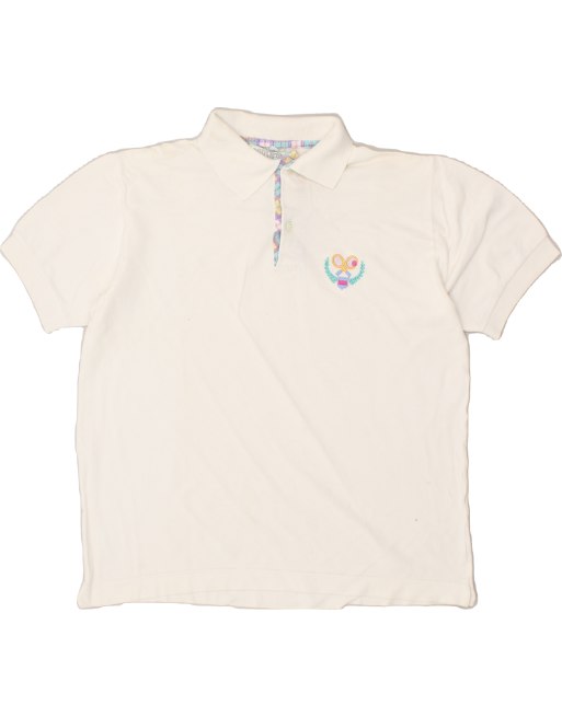 Vintage Size M Polo Shirt in White