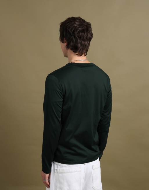 Vintage size M Prada long sleeve top in forest green, 6 of 7