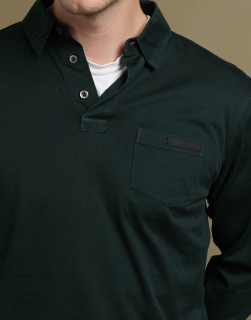 Vintage size M Prada long sleeve top in forest green, 3 of 7