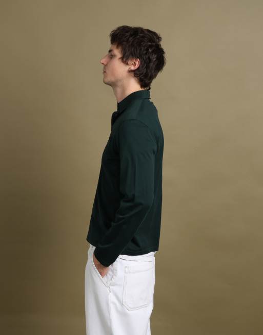 Vintage size M Prada long sleeve top in forest green, 4 of 7