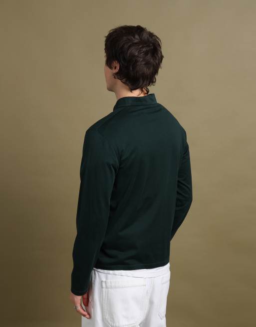 Vintage size M Prada long sleeve top in forest green, 5 of 7