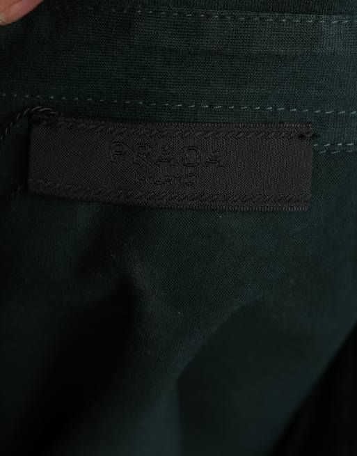 Vintage size M Prada long sleeve top in forest green, 6 of 7