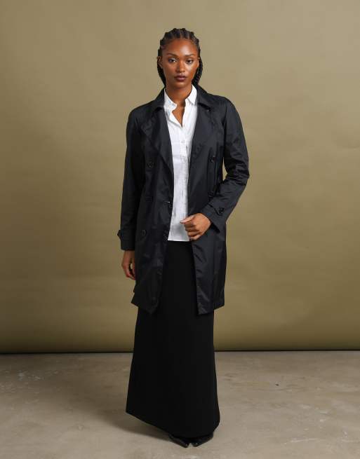 Vintage size M Prada trench coat in black, 3 of 7