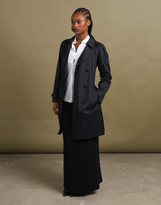Vintage size M Prada trench coat in black, 4 of 7
