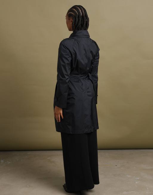 Vintage size M Prada trench coat in black, 5 of 7