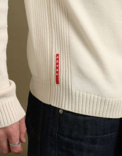 Vintage size M Prada turtleneck in beige, 3 of 7