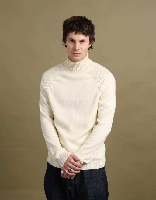 Vintage size M Prada turtleneck in beige, 5 of 7