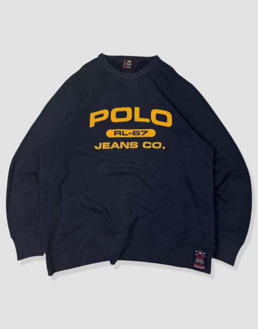 Vintage size M Ralph Lauren Polo Jeans Co sweatshirt in navy