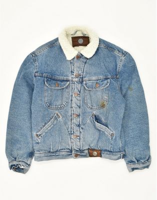 Vintage Size M Sherpa Jacket in Blue