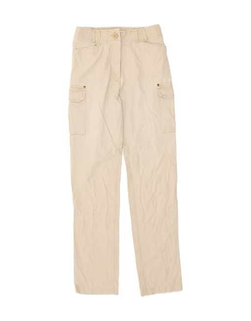Vintage Size M Slim Cargo Trousers in Beige