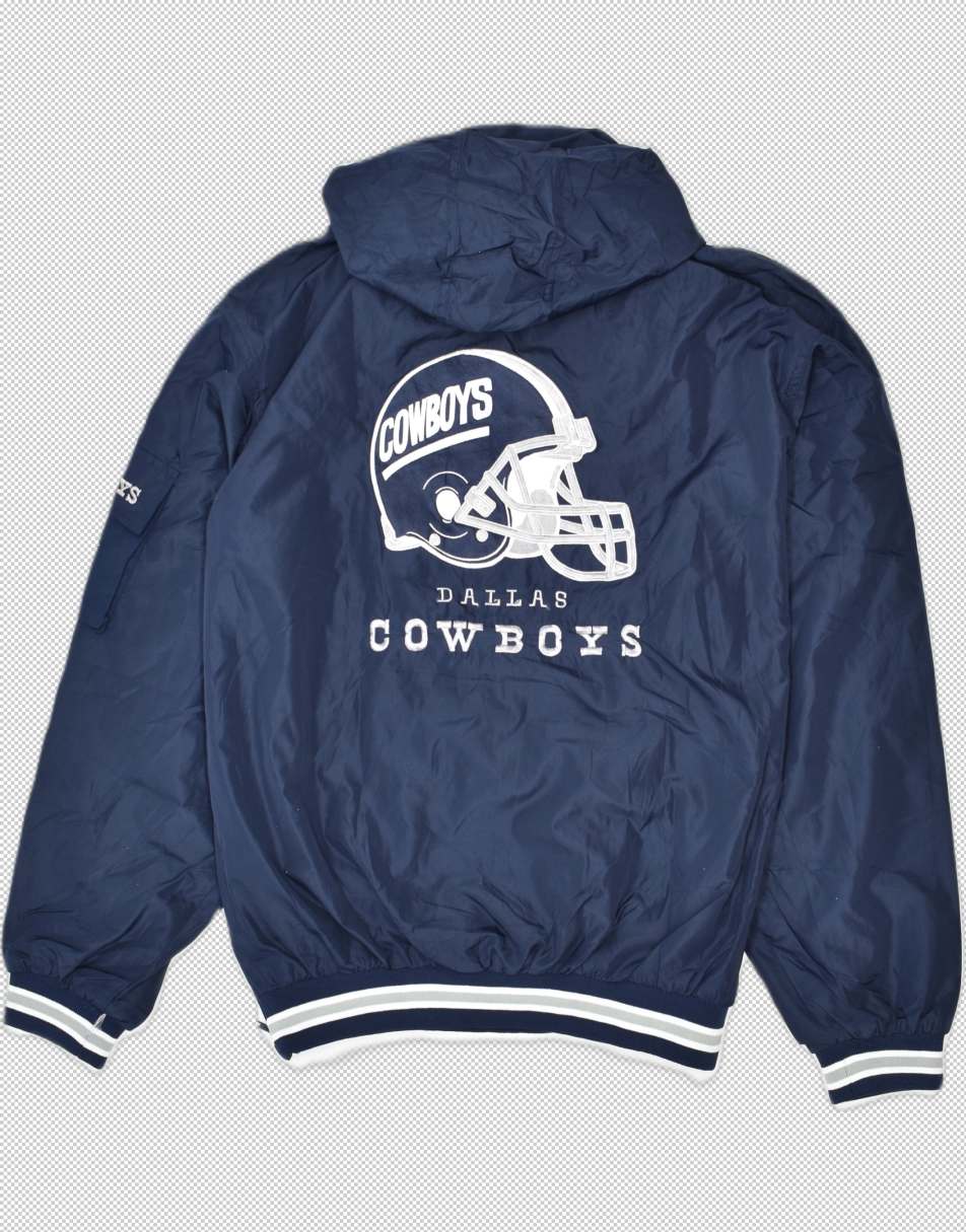 Vintage Size M Starter Dallas Cowboys pullover windbreaker in navy blue