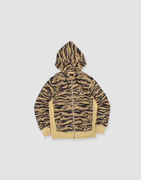 Vintage size M stussy hoodie in beige - view 1