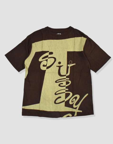 Vintage Size M Stussy T-Shirt in Brown - view 1