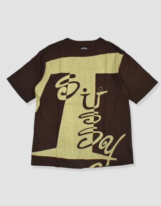 Vintage Size M Stussy T-Shirt in Brown