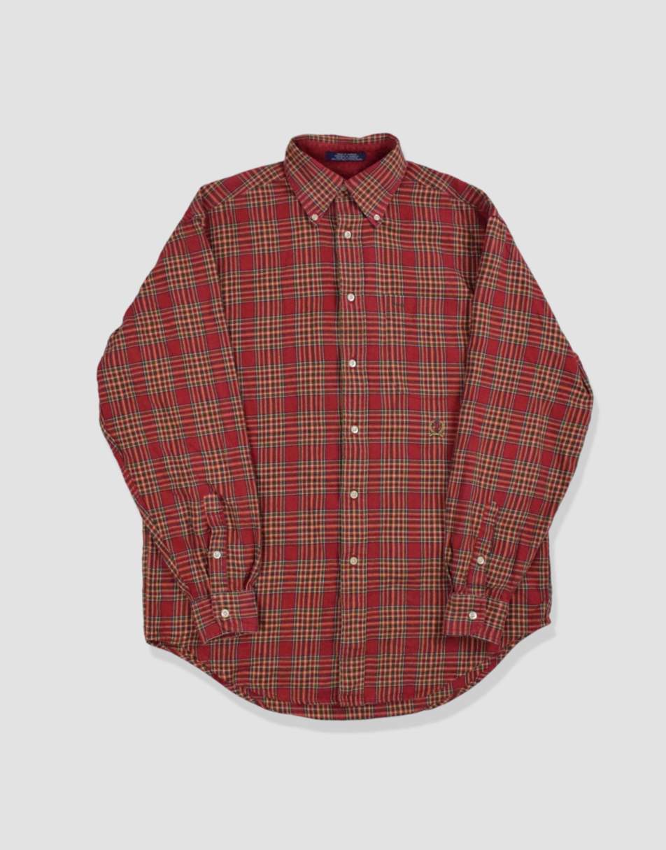 Vintage size M tommy hilfiger check pattern long-sleeve shirt