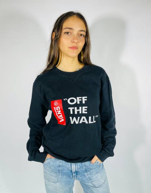 Vintage size m vans sweatshirt in black