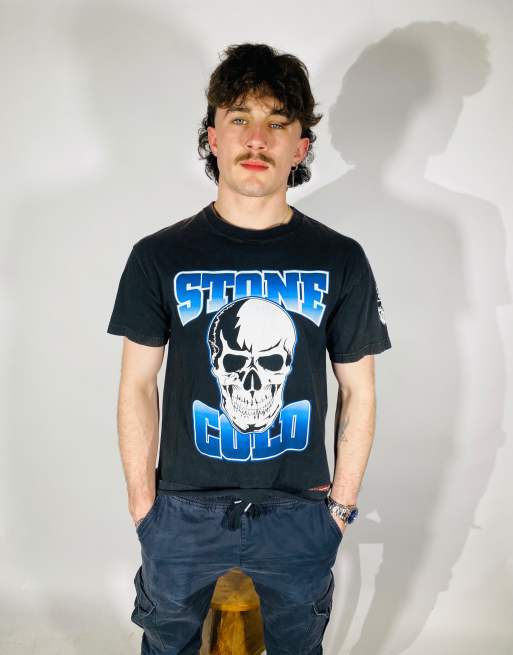 Vintage Size Medium Stone Cold Steve Austin T Pre-Opening shirt In Black