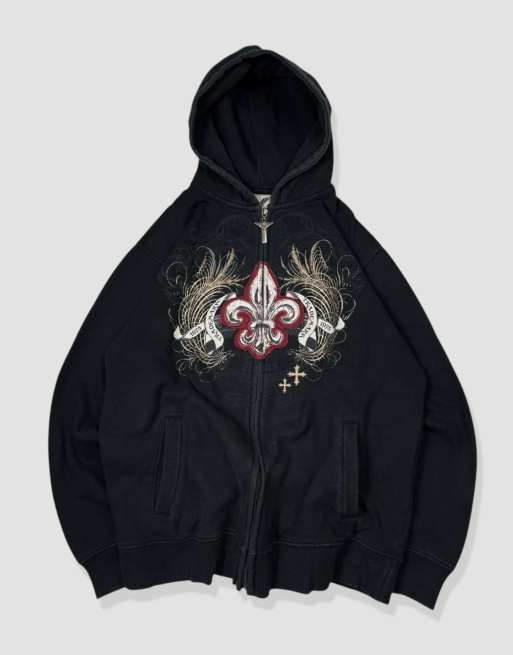 Vintage size S avirex grunge hoodie in black