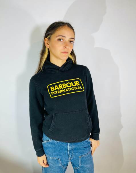 Vintage Size S Barbour Hoodie in Black - view 1