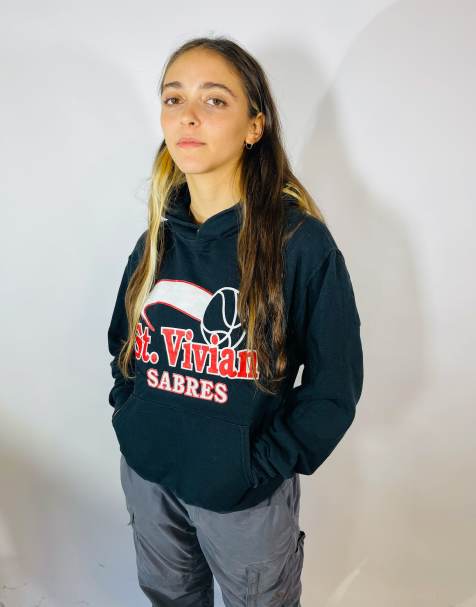 Vintage size s basketball hoodie in black in black - view 1