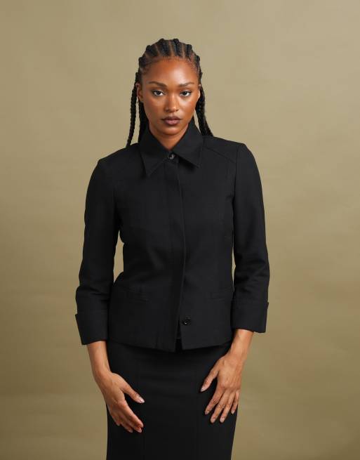 Vintage size S Burberry London shawl collar jacket in black, 2 of 7