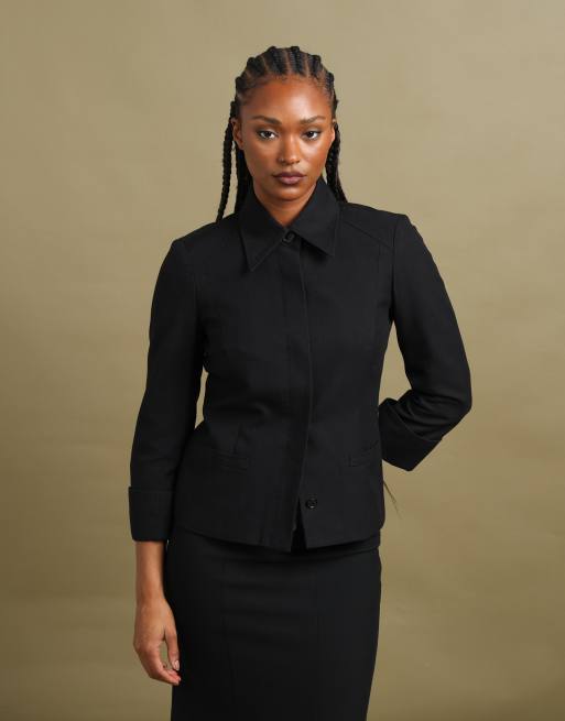 Vintage size S Burberry London shawl collar jacket in black, 4 of 7
