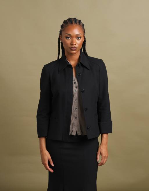 Vintage size S Burberry London shawl collar jacket in black, 5 of 7