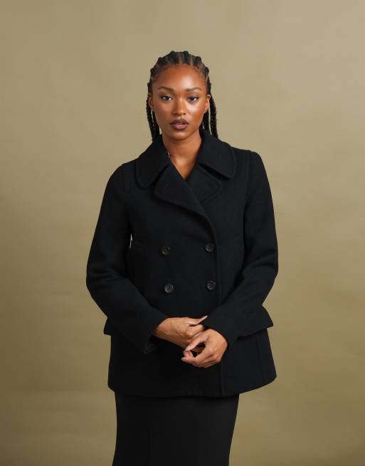 Vintage size S Burberry peacoat in black, 1 of 7