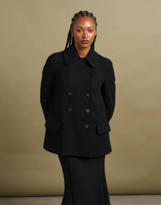 Vintage size S Burberry peacoat in black, 5 of 7