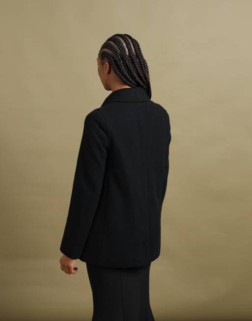 Vintage size S Burberry peacoat in black, 6 of 7