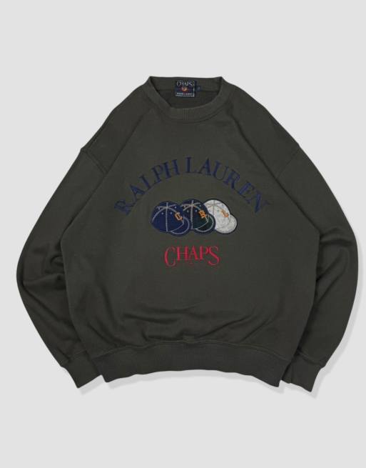 Vintage Size S Chaps Ralph Lauren Sweatshirt in Green