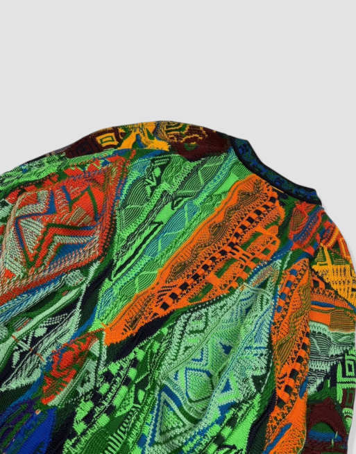 Vintage size S Coogi knit jumper in multi, 4 of 4