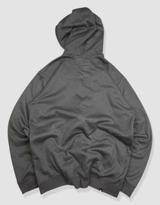 Vintage size S DC embroidered full-zip hoodie in grey, 2 of 4