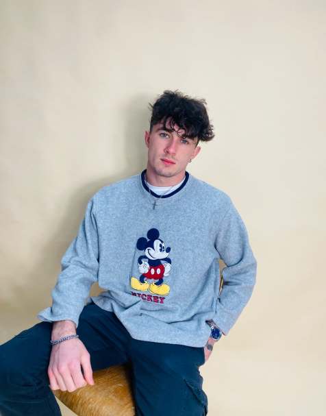 Vintage size S Disney Embroidered Sweatshirt in Grey - view 1