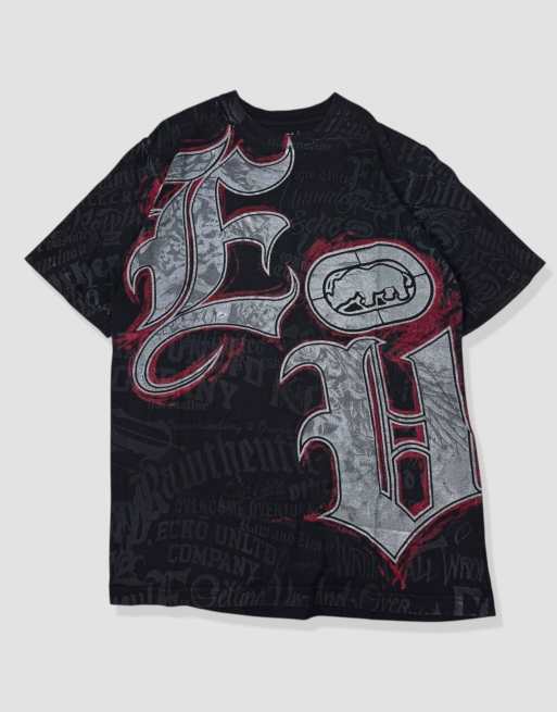 Vintage size S ecko grunge t-shirt in black