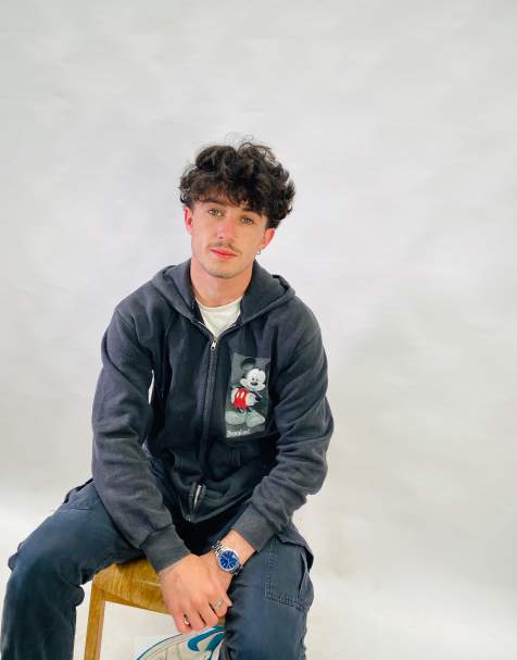 Vintage Size S Faded DisneyLand Hoodie in Black - view 1