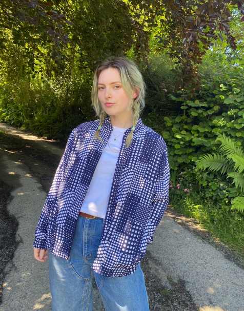 Vintage Size S Festival Windbreaker Jacket In Multi - view 2