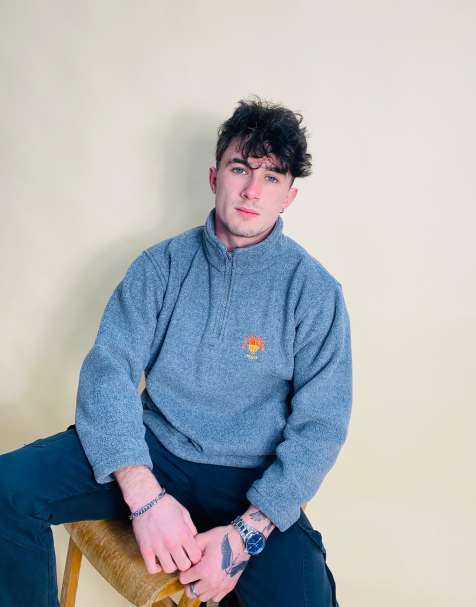 Vintage Size S Kenya Fleece Sweatshirt in Grey - view 1