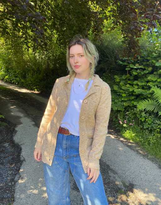 Vintage Size S Knitted Cardigan In Multi