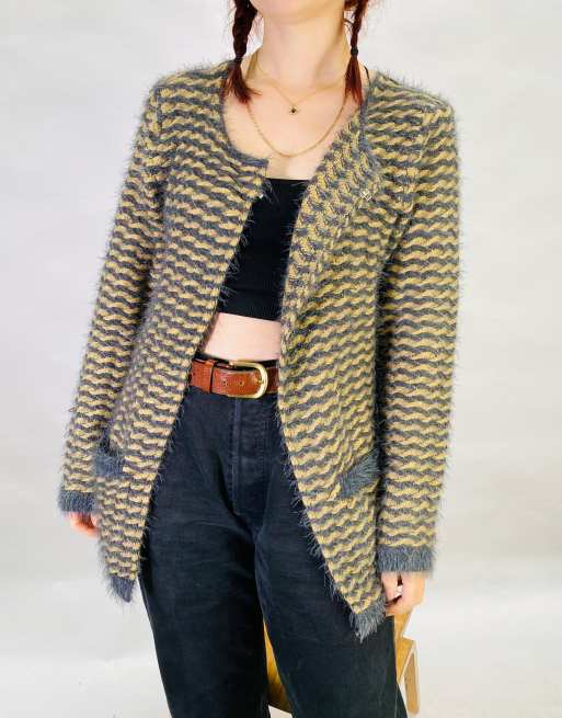 Vintage Size S Knitted Cardigan in Multi
