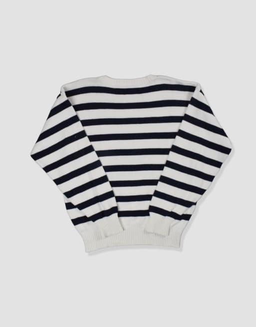 vintage size S lacoste knit jumper in white, 2 of 4