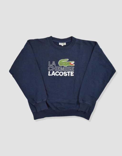 Vintage size S lacoste sweatshirt in navy blue