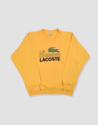 Vintage size S lacoste sweatshirt in yellow