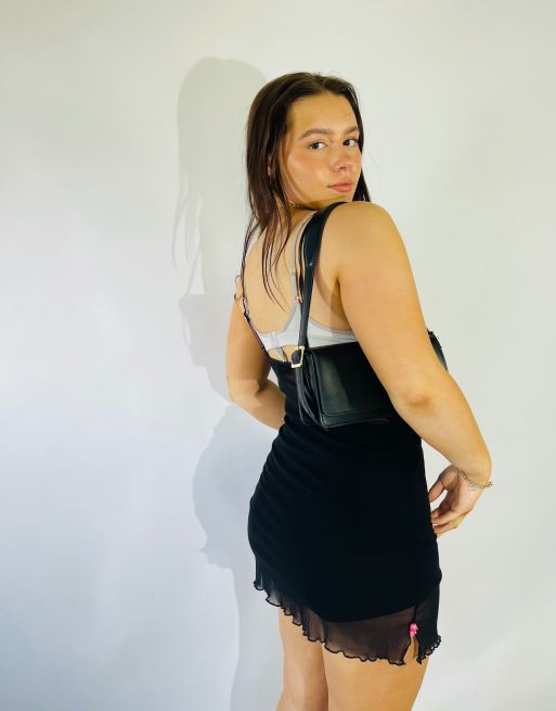 mini dress with a slit Camille - Mini Dress with Leg Slit