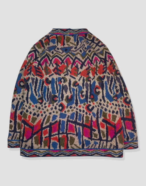 Vintage size S Missoni abstract pattern knit jumper in multi, 2 of 4