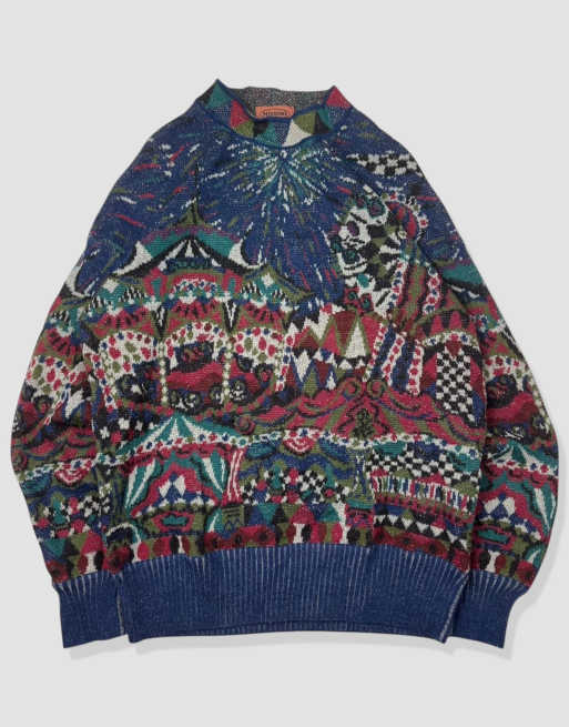 Vintage size S Missoni knit jumper in multicolour